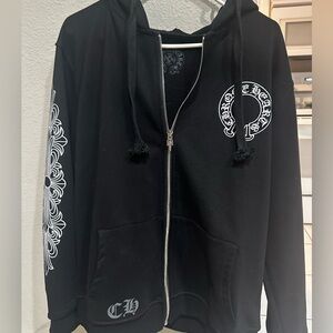 “Authentic” Chrome Hearts Black Zip-UP Jacket